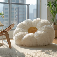 Canapé paresseux Teddy, fauteuil de salon en tissu de laine, canapé individuel de luxe, fauteuil d'appoint, fauteuil de salon, meubles de salon