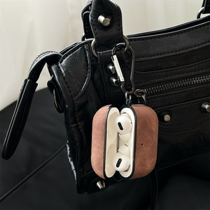 Étui simple en cuir PU effet agneau pour Apple <span class=keywords><strong>Airpods</strong></span> 1 <span class=keywords><strong>2</strong></span> 3 4 <span class=keywords><strong>Pro</strong></span> <span class=keywords><strong>2</strong></span>, housse de protection pour écouteurs sans fil, boîte de charge pour <span class=keywords><strong>Airpods</strong></span> <span class=keywords><strong>Pro</strong></span> 3 - Product Image 3
