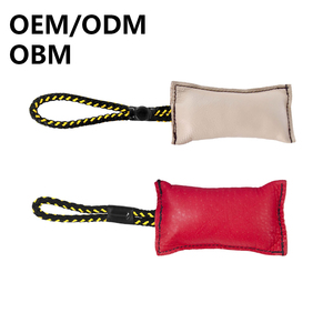 Köpek davranışı eğitimi için tek kolu tasarımı ile çevre dostu manyetik deri römorkör oyuncak-Model - Product Image 1