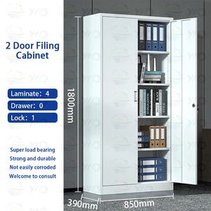 モダンな4層オフィススチール食器棚ホーム家具ワードローブベッドルームスクール & ジム用 - Product Image 2