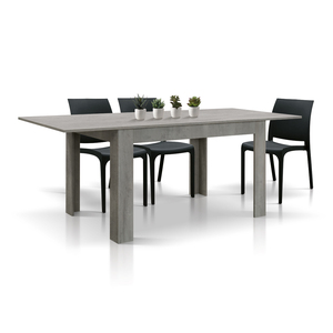Luisita <b>Extendable</b> <b>Dining</b> <b>Table</b> 140x90 CEMENT GREY MELAMINE FINISHED INTERNAL Use - Product Image 1