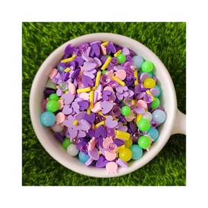 500g/<span class=keywords><strong>Lot</strong></span> Tranches <span class=keywords><strong>de</strong></span> pâte polymère, assortiment <span class=keywords><strong>de</strong></span> motifs : cercles, cœurs, bonbons, perles, vermicelles, pour slime, loisirs créatifs et accessoires <span class=keywords><strong>de</strong></span> remplissage - Product Image 6