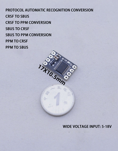 Convertidor de Protocolo de Fibra Óptica de Puerto Serie UART con Conversión Mutua de Protocolos ELRS/CRSF/SBUS/PPM para Aviones de Ala Fija/Black Sheep, Entrada 5-18V - Product Image 5