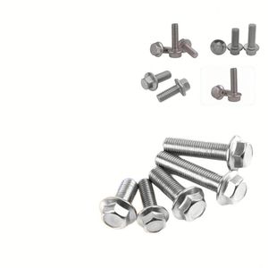 Vis à tête hexagonale en acier inoxydable SS316 zingué DIN 933 DIN931 DIN961 JIS B1180 ISO4017 ANSI B18.2.1 - Product Image 1