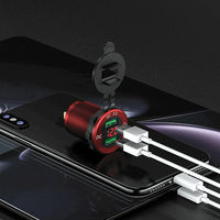 Chargeur de téléphone portable en alliage d'aluminium pour moto, bus, voiture, camion, bateau