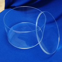 Individuelles durchsichtiges rundes Plexiglasrohr Acryl-Zylinderbehälter mit abnehmbarem Deckel