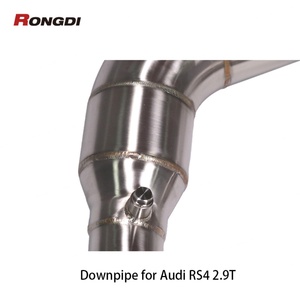 Tuyau de descente brossé pour Audi RS4 RS5 B9/B9.5 2.9T 2019-2022 en acier inoxydable 304 soudé TIG - Product Image 6