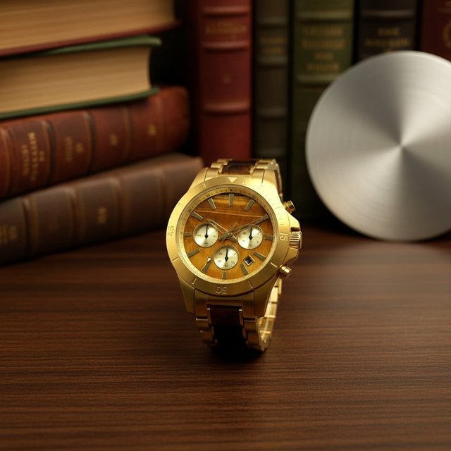 2025 New Gold Marble Dial Chronograph Watch Gold Plated Steel Case Bracelet Tiger Eye Stone Dial Quartz Chronograph Wristwatch