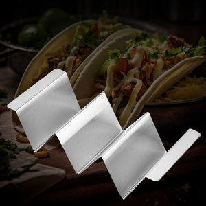 Soporte de acero inoxidable para Taco, soporte de prensa, bandeja, placas, soporte de Metal para Taco, estante para Pizza para Taco de México - Product Image 2