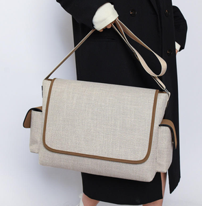 กระเป๋าถือผ้าแคนวาสขนาดใหญ่สำหรับทำงานหรือไปโรงเรียน, กระเป๋าสะพายข้างผู้หญิง, กระเป๋าสะพายไหล่เดี่ยว, กระเป๋าช้อปปิ้งผู้หญิง - Product Image 4