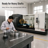 Tour CNC métallique de grande taille CK61125 pour le tournage d'arbres lourds, de rouleaux, de disques et de cylindres dans une usine sidérurgique