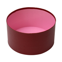Boîtes rigides enduites de 1 mm d'épaisseur avec logo personnalisé, forme cylindrique, boîte cadeau pour l'emballage des fleurs, laminage brillant mat, recyclable
