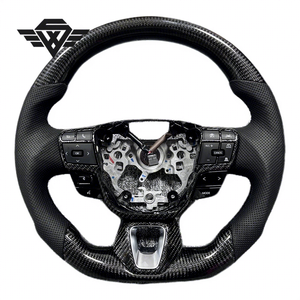 Volant de voiture personnalisé en fibre de carbone pour Toyota Camry 9ème génération, compatible avec Toyota LC200 LC300 Subaru BRZ <span class=keywords><strong>4Runner</strong></span> Alphard, cuir de luxe - Product Image 1