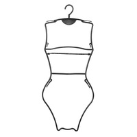 Nouveau design de maillot de bain bikini en plastique personnalisé avec nouvelle forme du corps cintre à vendre vente en gros