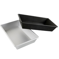 Doppelseitig Antihaftbeschichtete 1,5mm Aluminium Quadratische Pizza-Backform 9 Zoll 250x250mm Pizza-Backblech Pizzateller
