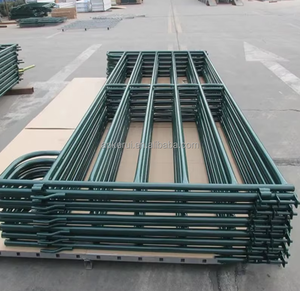 Venta caliente Marco de metal verde Valla de cría de ganado Granja de caballos Ganado Ovejas Recinto Willow Gate Corral Trellis Gates - Product Image 1
