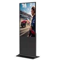 Pantalla LCD Publicitaria Vertical de 43 55 Pulgadas con Soporte de Piso para Centros Comerciales, Metro, Señalización Digital y Orientación por Texto