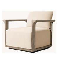 Canapés de jardin en teck, canapé d'extérieur, ensemble de canapés modulaires d'extérieur, meubles de salon pour hôtel, piscine, balcon, villa, patio