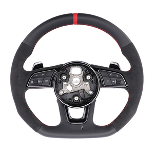 Alcantara พวงมาลัยแบน bottomed สำหรับ Audi A4 B9 A5พวงมาลัยรถยนต์ A4L - Product Image 4
