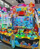 Machine de jeu de pêche à 4 places avec écran LCD HD de 65 pouces, Frost Carnival, à monnayeur, pour salles de jeux et parcs d'attractions