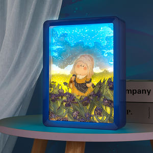 Peinture à l'huile d'artiste Van Gogh cadre <span class=keywords><strong>Photo</strong></span> 3D veilleuse Art décoration de la maison ensembles cadeaux pour hommes et femmes - Product Image 3