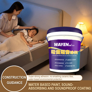 Revêtements industriels insonorisés des fabricants Mur de bâtiment en béton Absorption acoustique au sol Réduction <span class=keywords><strong>du</strong></span> <span class=keywords><strong>bruit</strong></span> Peinture d'origine hydrique - Product Image 3