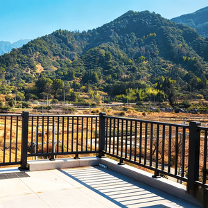 Rampe extérieure personnalisée pour patio, rampe extérieure en métal durable, <span class=keywords><strong>balustrade</strong></span> en aluminium pour <span class=keywords><strong>terrasse</strong></span>, balcon, escalier, jardin - Product Image 5