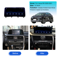 ZWNAV Linux 12,3 ''para Lexus RX 2020-2021 unidad principal de navegación GPS para coche grabadora de cinta AutoStereo reproductor Multimedia DVD electrónico