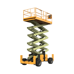 Mini elevador de tijera autopropulsado con orugas de 19 pies, 25 pies y 30 pies, producto para terrenos difíciles - Product Image 1