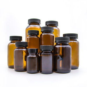 Bottiglia per Reagenti in Vetro Ambrato a Bocca Larga - <span class=keywords><strong>500</strong></span> <span class=keywords><strong>ml</strong></span>, Contenitore da Laboratorio Resistente alla Corrosione Chimica. - Product Image 2