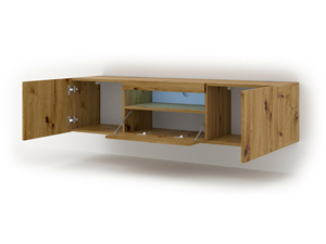 Meuble <span class=keywords><strong>TV</strong></span> avec couleur bois, <span class=keywords><strong>accrocher</strong></span> <span class=keywords><strong>au</strong></span> <span class=keywords><strong>mur</strong></span>, support <span class=keywords><strong>tv</strong></span>, table <span class=keywords><strong>tv</strong></span> - Product Image 4