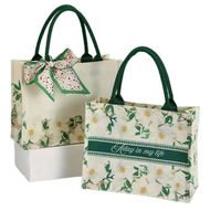 Sac de courses réutilisable en jute écologique, style classique vietnamien, pour la plage, les voyages, les cadeaux, avec poignée longue et fermeture éclair à lettres