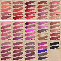 Tube de gloss à lèvres mini 136 couleurs en gros, étiquette privée, logo personnalisé, imperméable, longue tenue, brillant, mat, rouge à lèvres liquide
