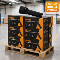 Detector de Metano Láser HIREP BRP550, Analizador de Gas TDLAS Portátil, Detección Remota de 0-200 m, Alarma de Sonido, Luz y Vibración