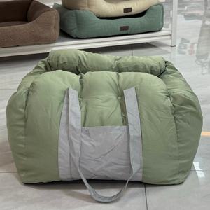 ETRIP Siège auto rehausseur de sécurité détachable pour chien, lit de transport portable pour chien, sac de voyage pour animaux de compagnie, pour siège avant - Product Image 1