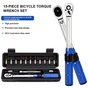 Juego de Llaves Dinamométricas Ajustables de Alta Precisión de 15 Piezas con Estuche Rígido OEM para Mantenimiento de Bicicletas - Product Image 1