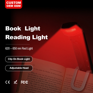 Luz de lectura magnética para viajes, regalo para amantes de los libros, luz roja de 620-670nm para lectura - Product Image 1