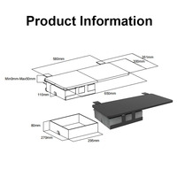 Bureau assis-debout électrique réglable en hauteur ODM avec extension latérale et plateau de clavier coulissant, plusieurs tailles, pour bureau à domicile