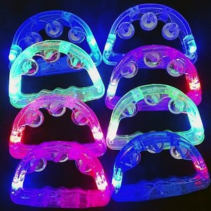 Pandereta LED Compacta y Portátil para Eventos y Espectáculos, Instrumento de Percusión con Luces - Product Image 1