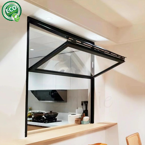 Foshan Factory Sales Up-and-down Folding <b>Window</b> Space-saving <b>Window</b> For Bar Serving - Product Image 4