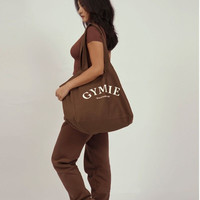 Sacs fourre-tout surdimensionnés avec logo personnalisé, en toile de coton, réutilisables, durables, grands sacs de courses, sacs sportifs pour le yoga et le pilates