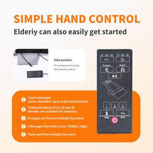 Groothandel Elektrische Verwarming Opvouwbare Luchtcompressie Full <span class=keywords><strong>Back</strong></span> <span class=keywords><strong>Massage</strong></span> <span class=keywords><strong>Mat</strong></span> Shiatsu <span class=keywords><strong>Massage</strong></span> Matras Voor Thuiskantoor Ontspanning - Product Image 6