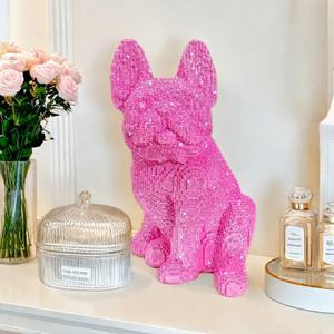 Light Luxury Sprinkled Gold <b>Building</b> <b>Block</b> Sitting Style Bucket Ornament Creative Home Decoration Epoxy Resin Sculpted Folk Art - Product Image 1