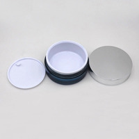 Pot cosmétique double compartiment 2-en-1, 50g+50g, 40g+60g, plat, hermétique, pour soins de la peau