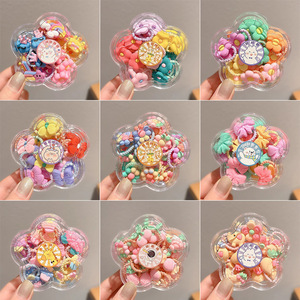 ชุดยางรัดผมเด็กน่ารักสีสันสดใส เหมาะสำหรับออกงาน ยางรัดผมเด็กน่ารักสำหรับงานปาร์ตี้ ยางรัดผมลายการ์ตูนน่ารัก ของตกแต่งสำหรับเด็ก - Product Image 3