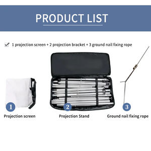 New popularite ngoài trời <span class=keywords><strong>Matt</strong></span> Trắng Tripod tầng đứng cho nhà đứng Tripod khung màn hình máy chiếu - Product Image 4
