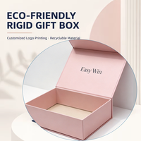 Boîte cadeau en papier rigide écologique imprimée UV personnalisée avec poignée en PU personnalisée pour l'emballage artisanal, vente en gros de haute qualité