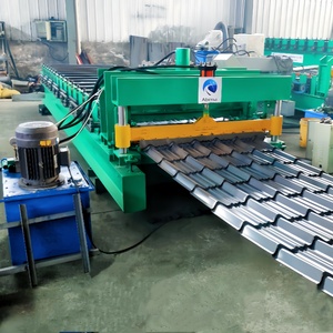 Machine de fabrication de tuiles émaillées rétro européennes <span class=keywords><strong>en</strong></span> promotion, machine de formage à froid de tuiles métalliques <span class=keywords><strong>imitation</strong></span> bambou à vendre - Product Image 2