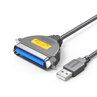 UGREEN USB ke Port Paralel USB ke IEEE1284 CN36 Adaptor Kabel Printer Centronics