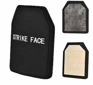 Protezione di sicurezza, piastra protettiva in acciaio-ceramica, armatura rinforzata in carburo di silicio con allumina di superficie di impatto di classe IV - Product Image 3